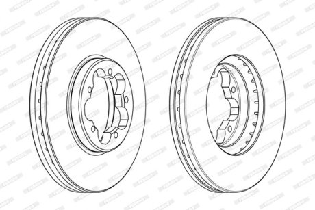 Диск тормозной FERODO DDF2469