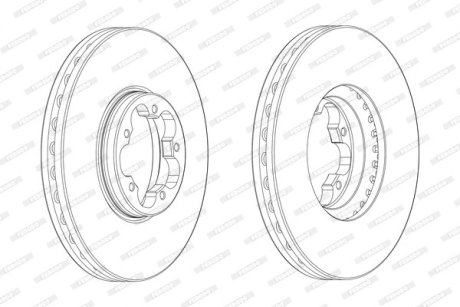 Тормозной диск FERODO DDF2470-1