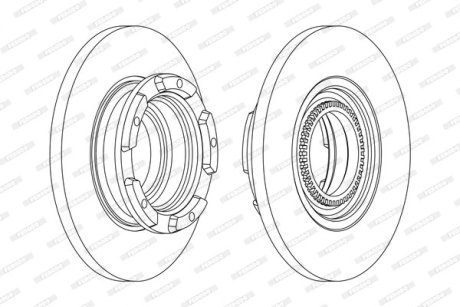 Гальмівний диск FERODO DDF2472