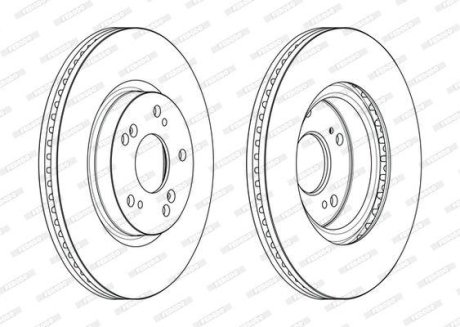 Диск тормозной FERODO DDF2473C