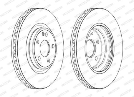 Диск тормозной FERODO DDF2545C