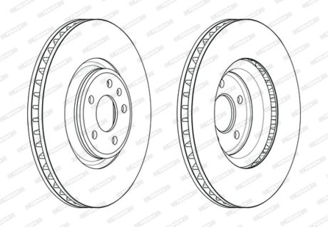 Диск гальмівний FERODO DDF2598C-1 (фото 1)