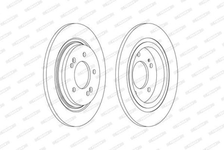 Диск тормозной FERODO DDF2604C