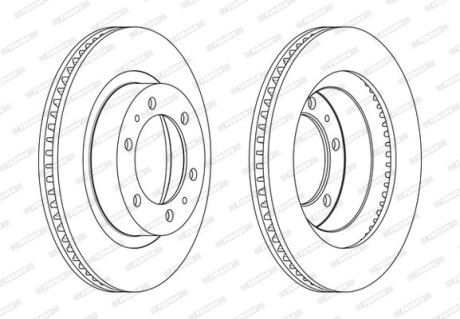 Диск тормозной FERODO DDF2606C