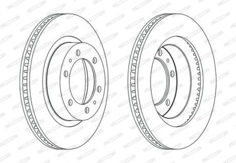 Диск тормозной FERODO DDF2607C