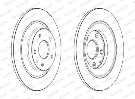 Тормозной диск FERODO DDF2609C