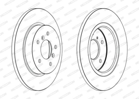 Диск тормозной FERODO DDF2683C