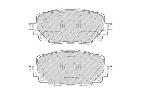Колодки тормозные дисковые (комплект 4 шт.)) FERODO FDB4873