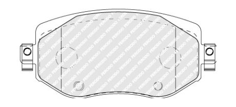Комплект гальмівних колодок FERODO FDB5104