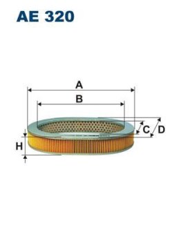 Фільтр повітряний FILTRON AE320
