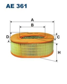 Фільтр повітряний FILTRON AE361