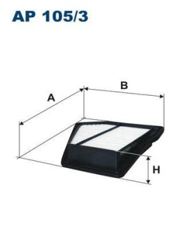 Фільтр повітряний FILTRON AP1053
