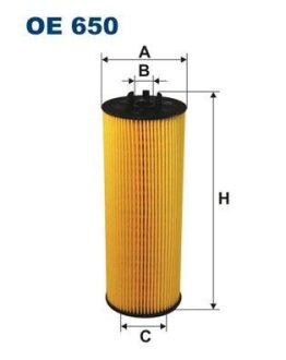 Фільтр масляний FILTRON OE650