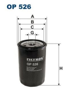 Фільтр масляний FILTRON OP526