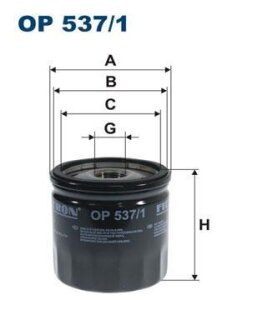 Фільтр масляний FILTRON OP5371