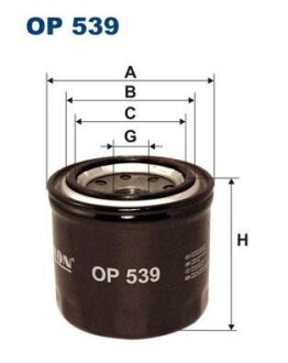 Фільтр масляний FILTRON OP539