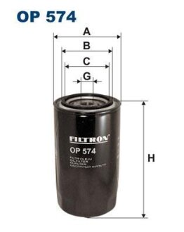 Фільтр масляний FILTRON OP574