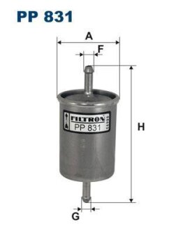 Фільтр паливний FILTRON PP831