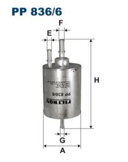 Фільтр паливний FILTRON PP8366