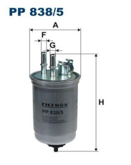 Фільтр паливний FILTRON PP8385