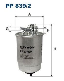 Фільтр паливний FILTRON PP8392