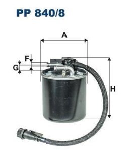 Фільтр паливний FILTRON PP8408