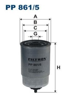 Фільтр паливний FILTRON PP8615