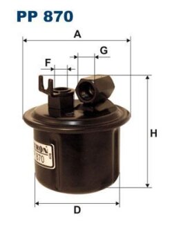 Фільтр паливний FILTRON PP870