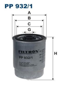 Фільтр паливний FILTRON PP9321
