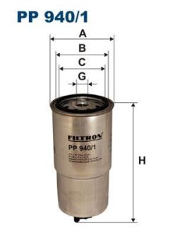 Фільтр паливний FILTRON PP9401