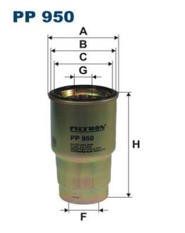 Фільтр паливний FILTRON PP950