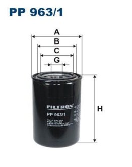 Фільтр паливний FILTRON PP9631