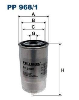 Фільтр паливний FILTRON PP9681