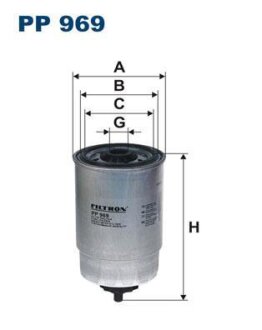 Фільтр паливний FILTRON PP969