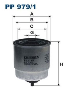 Фільтр паливний FILTRON PP9791