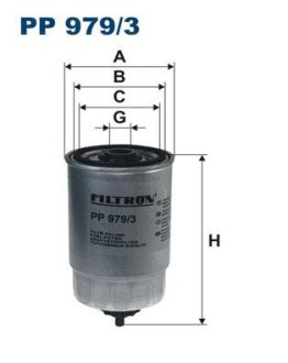 Фільтр паливний FILTRON PP9793