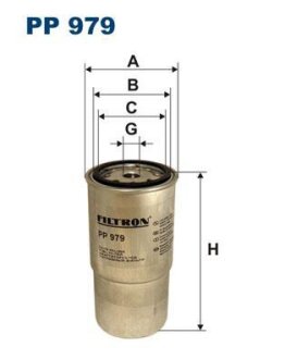 Фільтр паливний FILTRON PP979