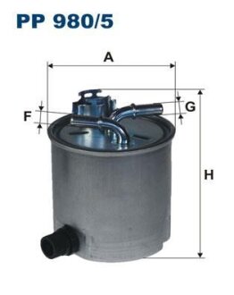Фільтр паливний FILTRON PP9805