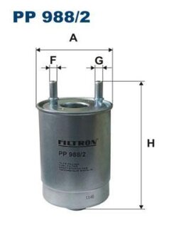 Фільтр паливний FILTRON PP9882