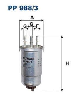 Фільтр паливний FILTRON PP9883