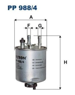 Фільтр паливний FILTRON PP9884