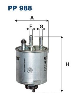Фільтр паливний FILTRON PP988