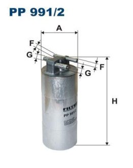 Фільтр паливний FILTRON PP9912