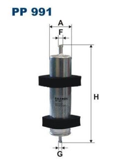 Фільтр паливний FILTRON PP991