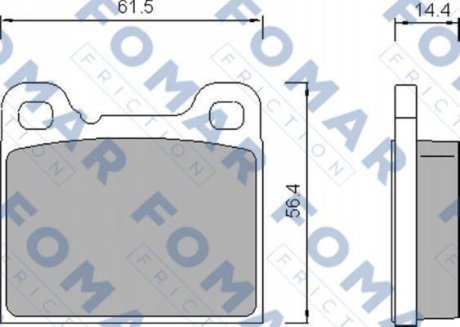 Колодки тормозные дисковые FOMAR FO 458781