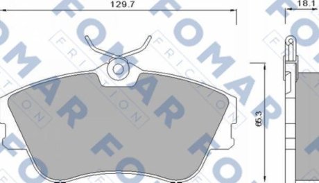 Колодки тормозные дисковые FOMAR FO 625381