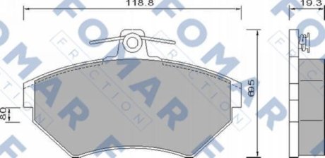 Колодки тормозные дисковые FOMAR FO 647681