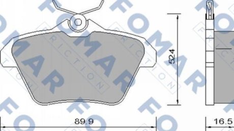 Колодки тормозные дисковые FOMAR FO 650081