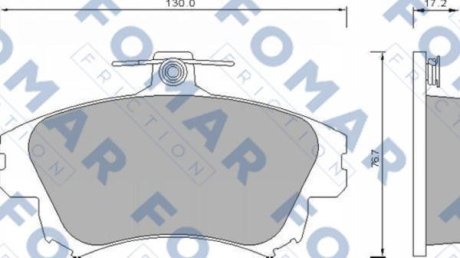 Колодки гальмівні дискові FOMAR FO 677481