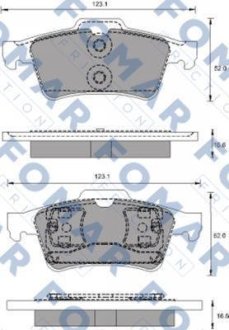 Колодки гальмівні дискові FOMAR FO 686781 (фото 1)